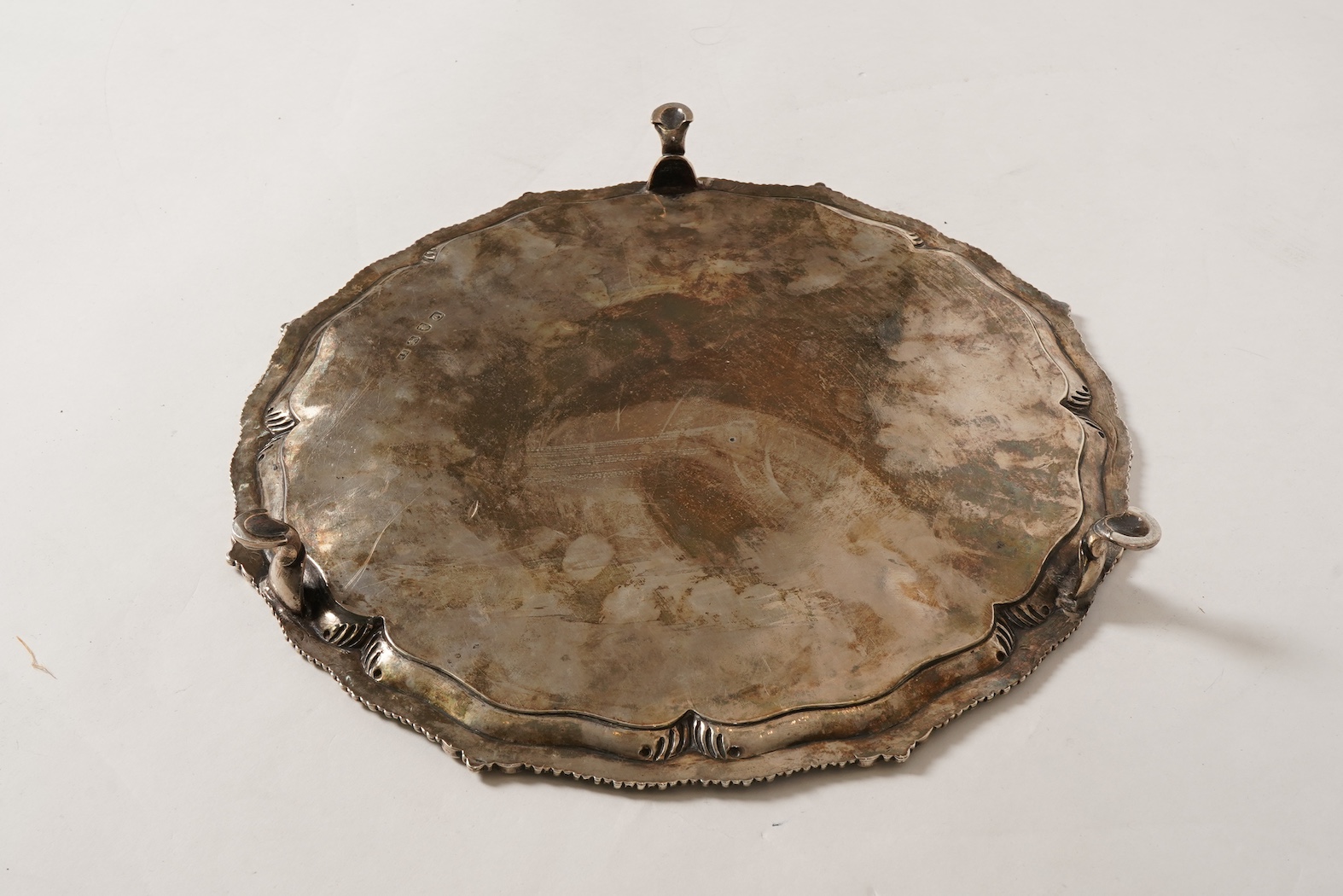 A George III silver salver by Richard Rugg